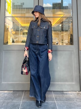 「BLUE LABEL CRESTBRIDGE（ブルーレーベルクレストブリッジ）のアイテム」を使った、ブルーレーベル・クレストブリッジ公式さん（レディース・161cm）の春コーディネート