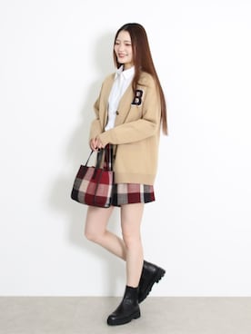 「キュロット」｜ブルーレーベル・クレストブリッジ公式さん（レディース・163cm）の秋コーディネート