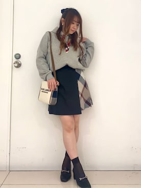 「BLUE LABEL CRESTBRIDGE（ブルーレーベルクレストブリッジ）のアイテム」を使った、ブルーレーベル・クレストブリッジ公式さん（レディース・152cm）の春コーディネート