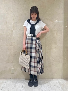 ブルーレーベル・クレストブリッジ公式さん（レディース・167cm）の夏コーディネート