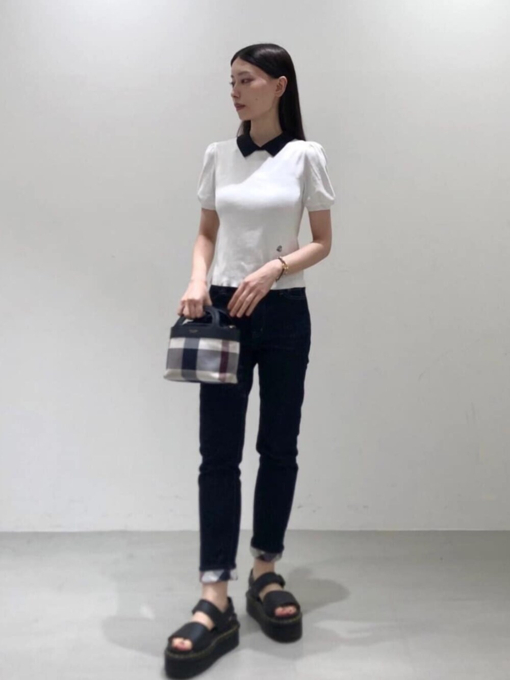 試着のみ今期店舗限定カラー　ブルーレーベルクレストブリッジ　キャミソール付ニット 試着のみ今期店舗限定カラーブルーレーベルクレストブリッジ