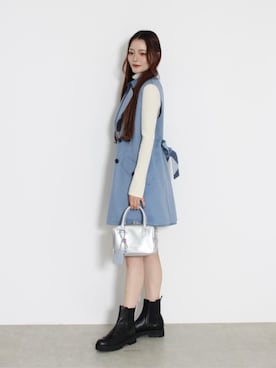 「アイテム（財布/小物）」を使った、ブルーレーベル・クレストブリッジ公式さん（レディース・163cm）の秋コーディネート