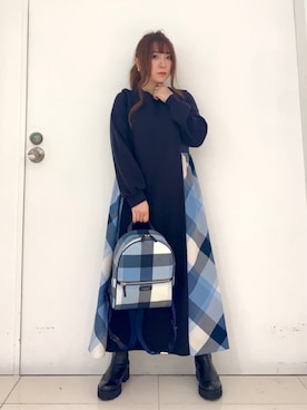 BLUE LABEL CRESTBRIDGEのワンピースを使った人気ファッション