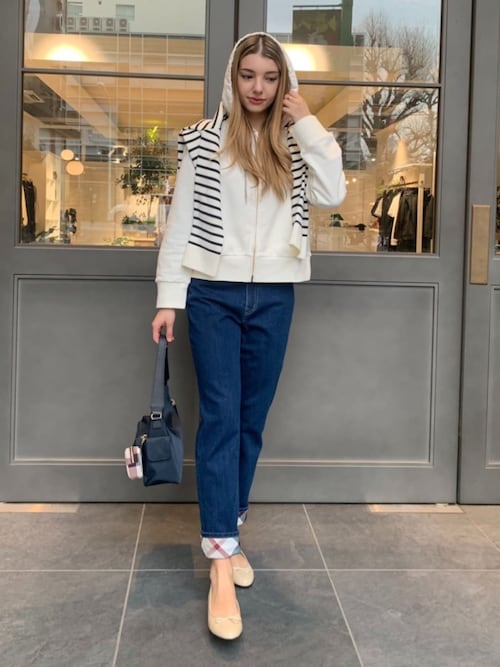 BLUE LABEL CREST BRIDGE ストレッチデニムスリムストレート デニムワイドパンツ（パンツ）｜BLUE LABEL CRESTBRIDGE(ブルー