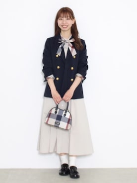 ブルーレーベル・クレストブリッジ公式さん（レディース・159cm）の春コーディネート