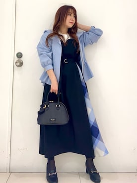 「BLUE LABEL CRESTBRIDGE（ブルーレーベルクレストブリッジ）のアイテム」を使った、ブルーレーベル・クレストブリッジ公式さん（レディース・152cm）の春コーディネート