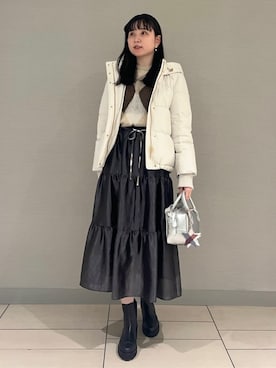 「アイテム（キーホルダー）」を使った、ブルーレーベル・クレストブリッジ公式さん（レディース・165cm）の秋コーディネート