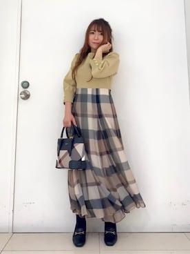 「ドッキングワンピ」｜ブルーレーベル・クレストブリッジ公式さん（レディース・152cm）の秋コーディネート