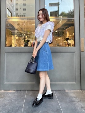 ❤️新品未使用❤️BLUE LABEL CRESTBRIDGE デニムスカート38紺 ブルーレーベルクレストブリッジ BLUE LABEL CRESTBRIDGE