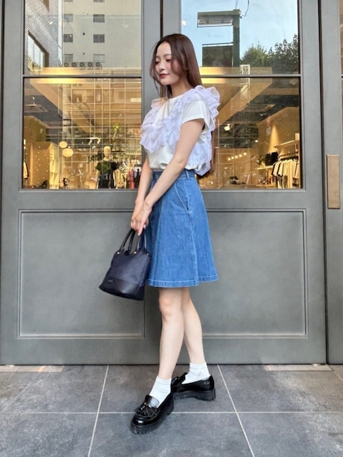 セール】デニムミニスカート（デニムスカート）｜BLUE LABEL