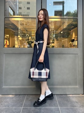 ブルーレーベル・クレストブリッジ公式さん(レディース・163cm)の夏コーディネート