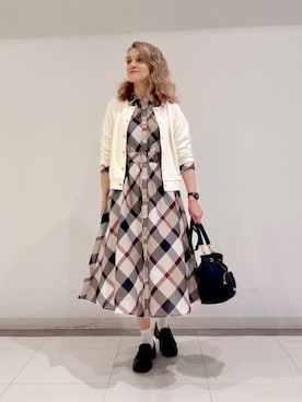 ブルーレーベル・クレストブリッジ公式さん（レディース・161cm）の秋コーディネート