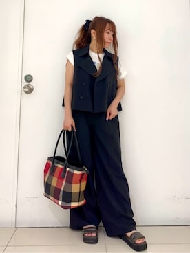 新品箱付き　ブルーレーベル クレストブリッジ 厚底ローファー Ｍ 日本製 黒 厚底ローファー（シューズ）｜BLUE LABEL CRESTBRIDGE(ブルー