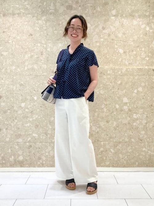 ブルーレーベルクレストブリッジ ドライオックスワイドパンツ サイズ38 BLUE LABEL CRESTBRIDGE パンツ ドライオックスワイドパンツ