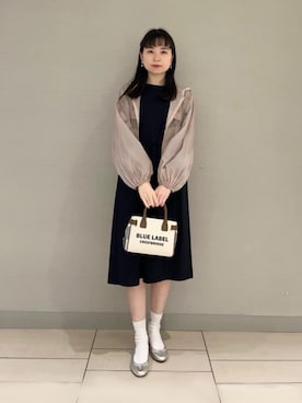 「アイテム（ブルゾン、ピンク系）」を使った、ブルーレーベル・クレストブリッジ公式さん（レディース・165cm）の夏コーディネート