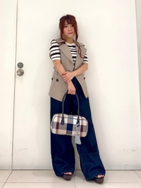 「アイテム（キーケース/キーアクセサリー）」を使った、ブルーレーベル・クレストブリッジ公式さん（レディース・152cm）の夏コーディネート