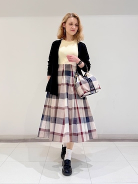 ブルーレーベルクレストブリッジ ロング ワンピース BLACK LABEL CRESTBRIDGE - BLUE LABEL CRESTBRIDGE♪ロング