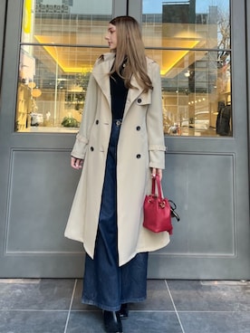 「BLUE LABEL CRESTBRIDGE（ブルーレーベルクレストブリッジ）のアイテム」を使った、ブルーレーベル・クレストブリッジ公式さん（レディース・161cm）の春コーディネート