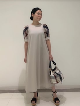 「bluelabel　crestbridge」｜ブルーレーベル・クレストブリッジ公式さん（レディース・157cm）の夏コーディネート