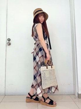 ブルーレーベル・クレストブリッジ公式さん（レディース・152cm）の夏コーディネート