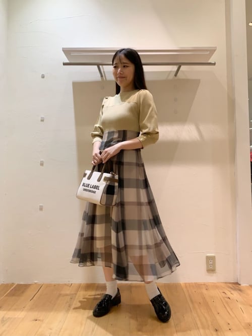 予約販売】シフォンコンビドレス（ワンピース）｜BLUE LABEL