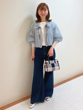 ブルーレーベル・クレストブリッジ公式さん（レディース・159cm）の春コーディネート