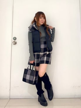 「キュロット」｜ブルーレーベル・クレストブリッジ公式さん（レディース・152cm）の秋コーディネート