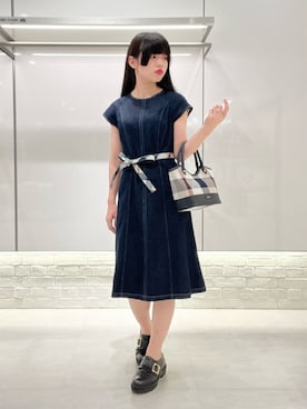 ブルーレーベル・クレストブリッジ公式さん(レディース・157cm)の夏コーディネート