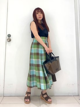 ブルーレーベル・クレストブリッジ公式さん（レディース・152cm）の夏コーディネート