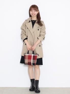 「BLUE LABEL CRESTBRIDGE（ブルーレーベルクレストブリッジ）のアイテム」を使った、ブルーレーベル・クレストブリッジ公式さん（レディース・159cm）の春コーディネート