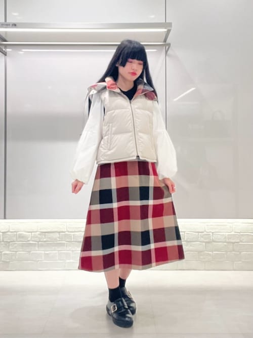 ツイードニットドッキングドレス（ワンピース）｜BLUE LABEL