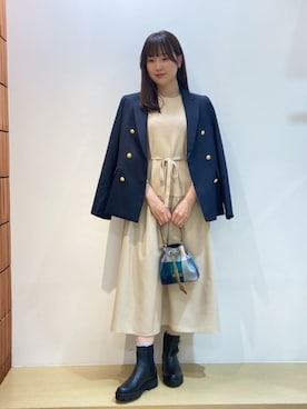 ブルーレーベル・クレストブリッジ公式さん（レディース・158cm）の夏コーディネート