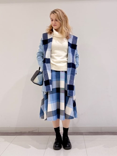 ウォッシャブル】ウォッシャブルウールオフタートルニット（ニット