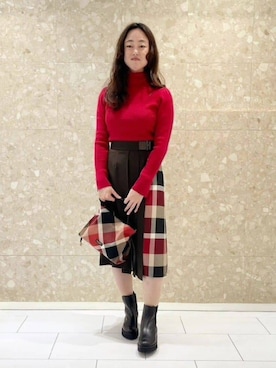 ブルーレーベル・クレストブリッジ公式さん（レディース・154cm）の秋コーディネート