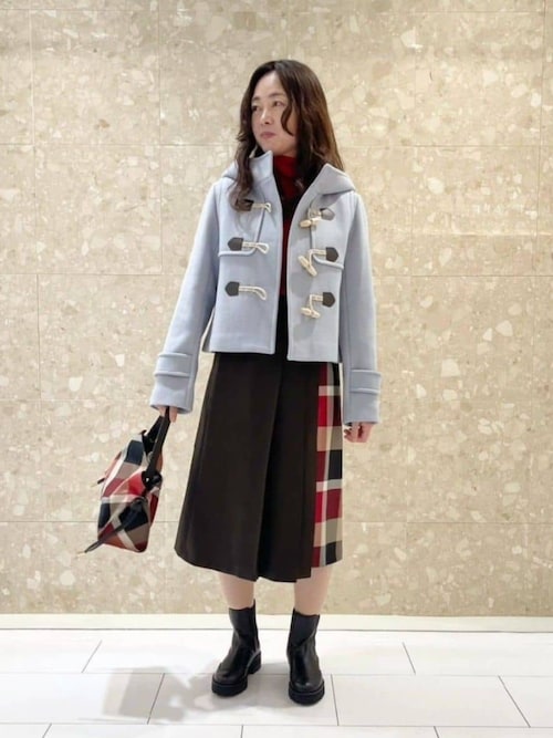 ツイルメルトンショートダッフルコート（ダッフルコート）｜BLUE LABEL