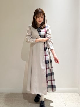 BLUE LABEL CRESTBRIDGEのワンピースを使った人気ファッション