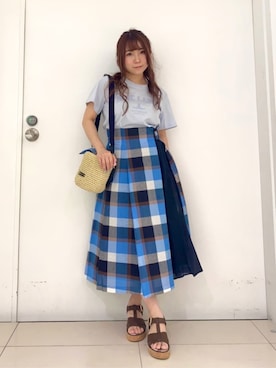 ブルーレーベル・クレストブリッジ公式さん（レディース・152cm）の夏コーディネート