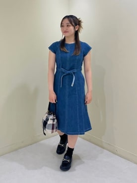 ブルーレーベル・クレストブリッジ公式さん（レディース・152cm）の夏コーディネート