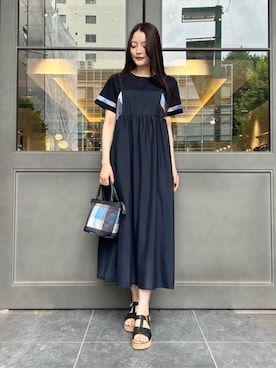 ブルーレーベル・クレストブリッジ公式さん（レディース・163cm）の夏コーディネート