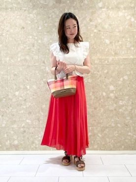 ブルーレーベル・クレストブリッジ公式さん(レディース・154cm)の夏コーディネート