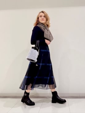 ブルーレーベル・クレストブリッジ公式さん（レディース・161cm）の夏コーディネート