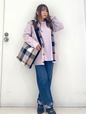 ブルーレーベル・クレストブリッジ公式さん（レディース・152cm）の春コーディネート