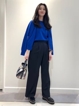 「ブルーレーベル」｜ブルーレーベル・クレストブリッジ公式さん（レディース・155cm）の冬コーディネート