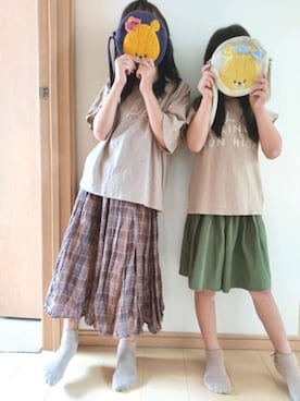 「3can4on（サンカンシオン）のアイテム」を使った、h_yさん（キッズ・127cm）の夏コーディネート