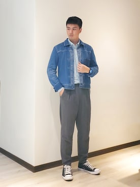 「HAZZYS（ ヘジス）のアイテム」を使った、mads Kaoさん（メンズ・178cm）の春コーディネート