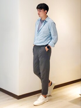 「HAZZYS（ ヘジス）のアイテム」を使った、mads Kaoさん（メンズ・178cm）の夏コーディネート