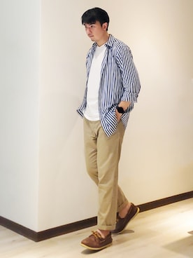 「Sperry   （スペリー）のアイテム」を使った、mads Kaoさん（メンズ・178cm）の夏コーディネート