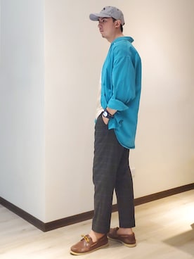 「Sperry   （スペリー）のアイテム」を使った、mads Kaoさん（メンズ・178cm）の夏コーディネート