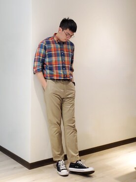 「HAZZYS（ ヘジス）のアイテム」を使った、mads Kaoさん（メンズ・178cm）の夏コーディネート