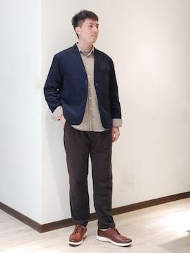 「H:CONNECT（エイチコネクト）のアイテム」を使った、mads Kaoさん（メンズ・178cm）の春コーディネート